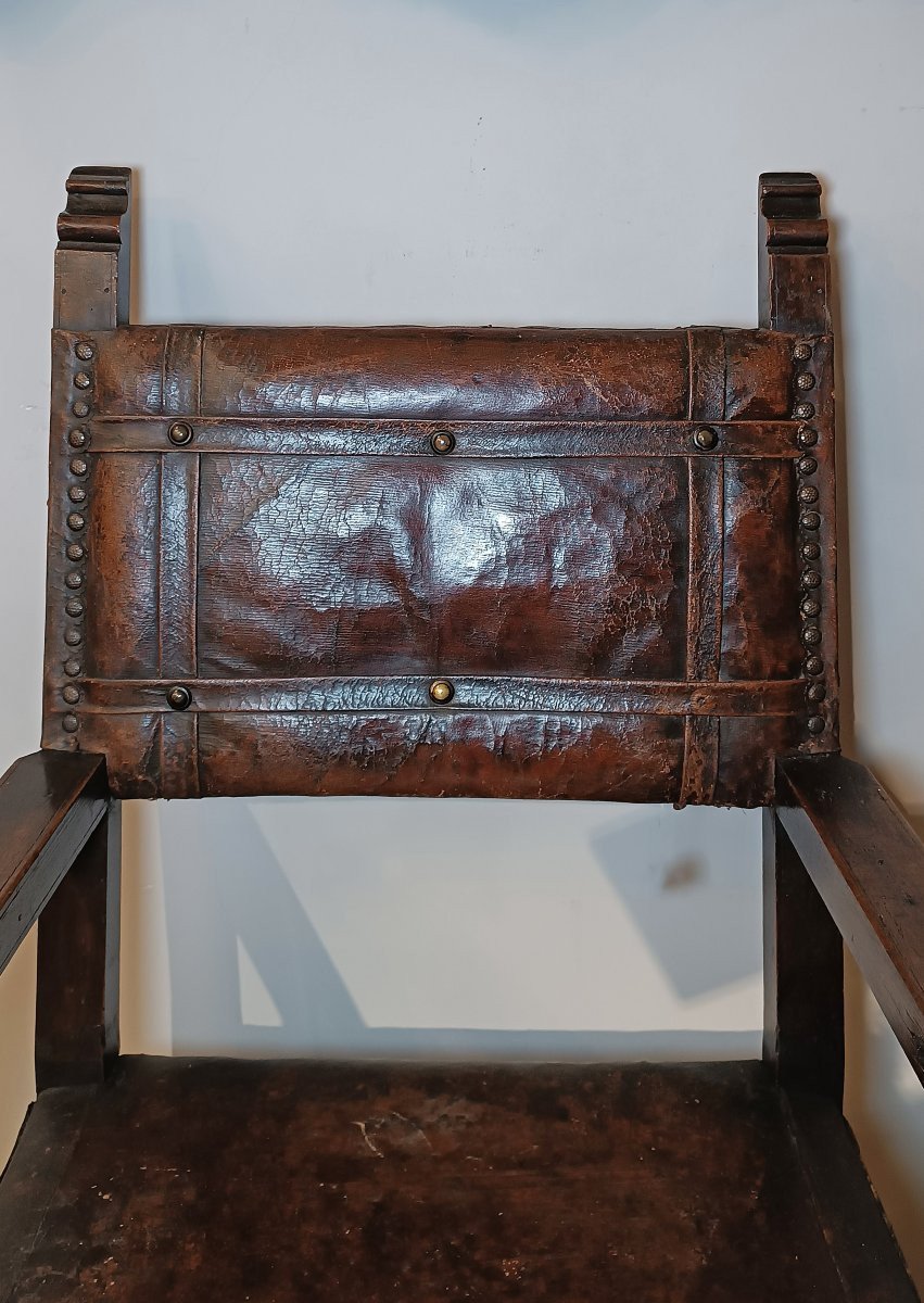 POLTRONA RINASCIMENTALE TOSCANA XVI SECOLO-photo-5