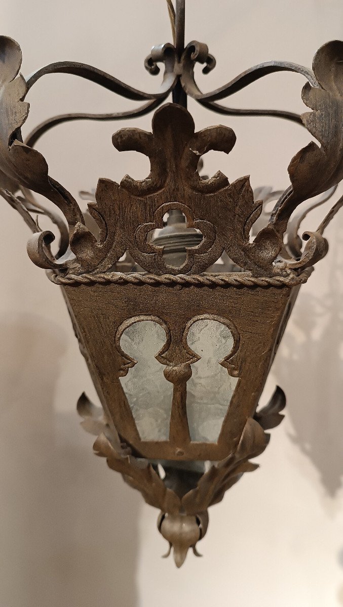 LANTERNA IN FERRO FINE XIX SECOLO -photo-5