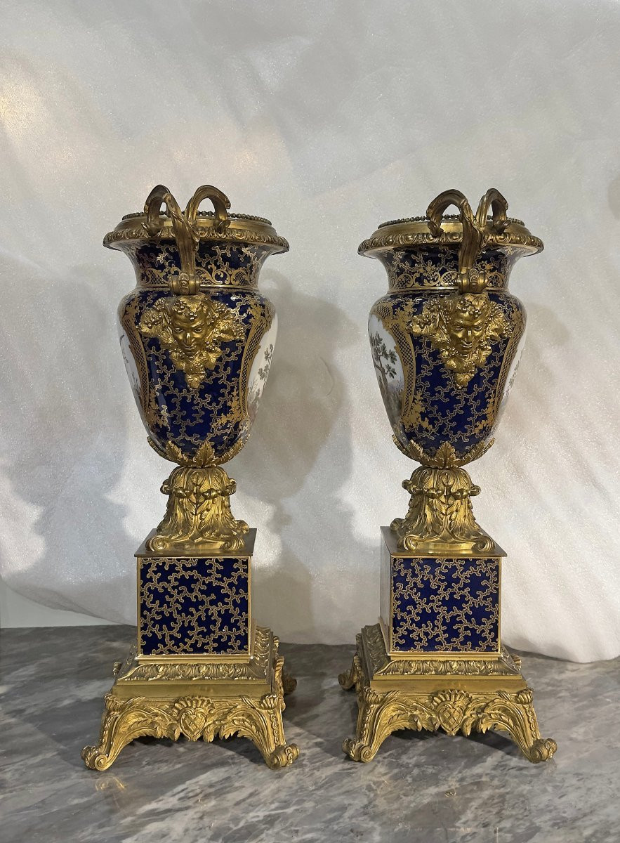 COPPIA DI VASI CARLO X PRIMA META’ DEL XIX SECOLO-photo-4