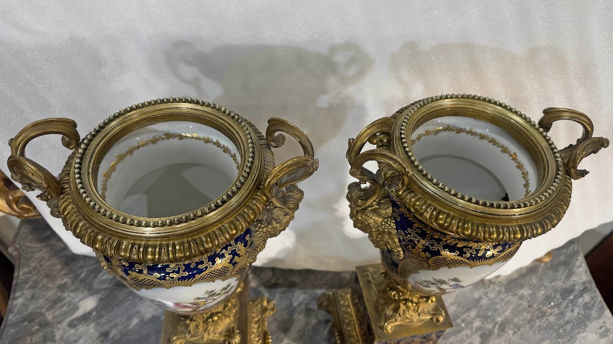 COPPIA DI VASI CARLO X PRIMA META’ DEL XIX SECOLO-photo-5