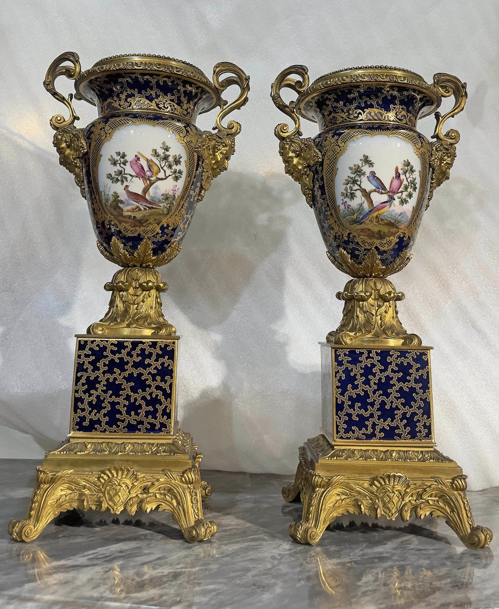 COPPIA DI VASI CARLO X PRIMA META’ DEL XIX SECOLO-photo-8