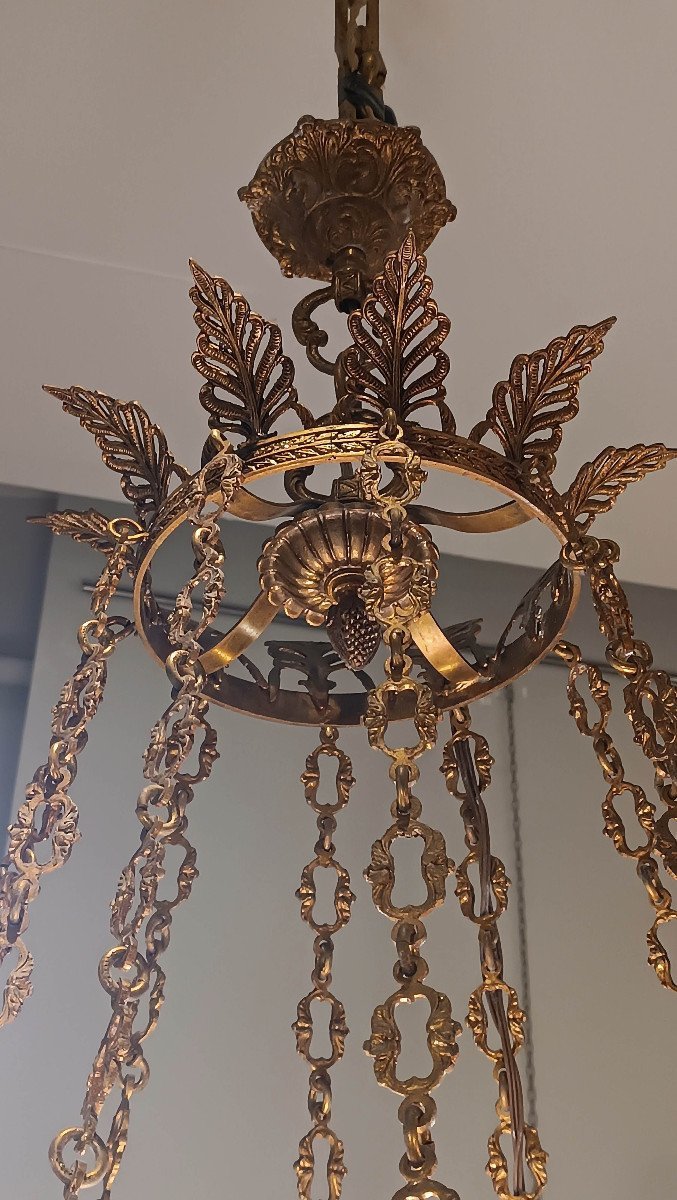 COPPIA DI LAMPADARI NAPOLEONE III META’ XIX SECOLO -photo-8