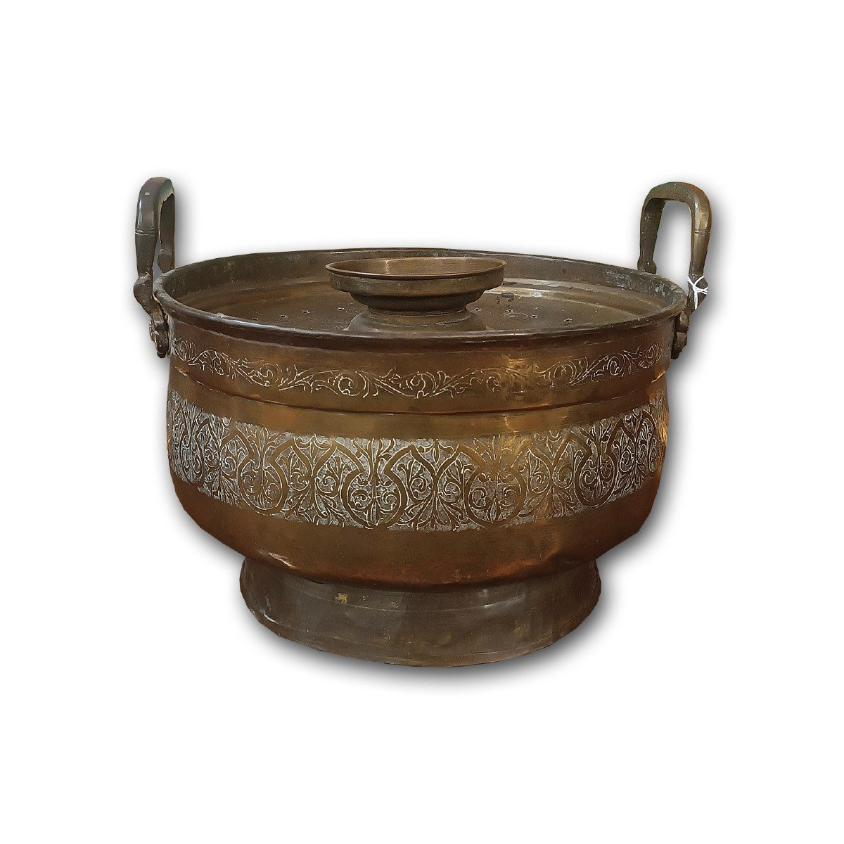 SCALDAVIVANDE IN OTTONE SBALZATO FINE XVII SECOLO