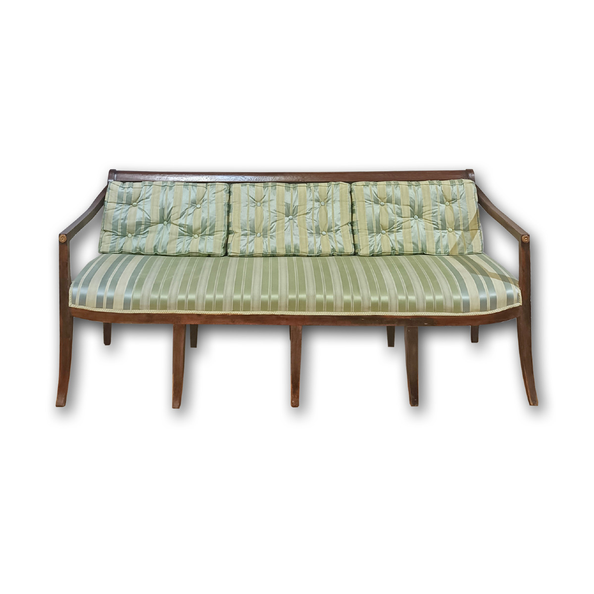 DIVANO IN NOCE NEOCLASSICO FINE DEL XVIII SECOLO