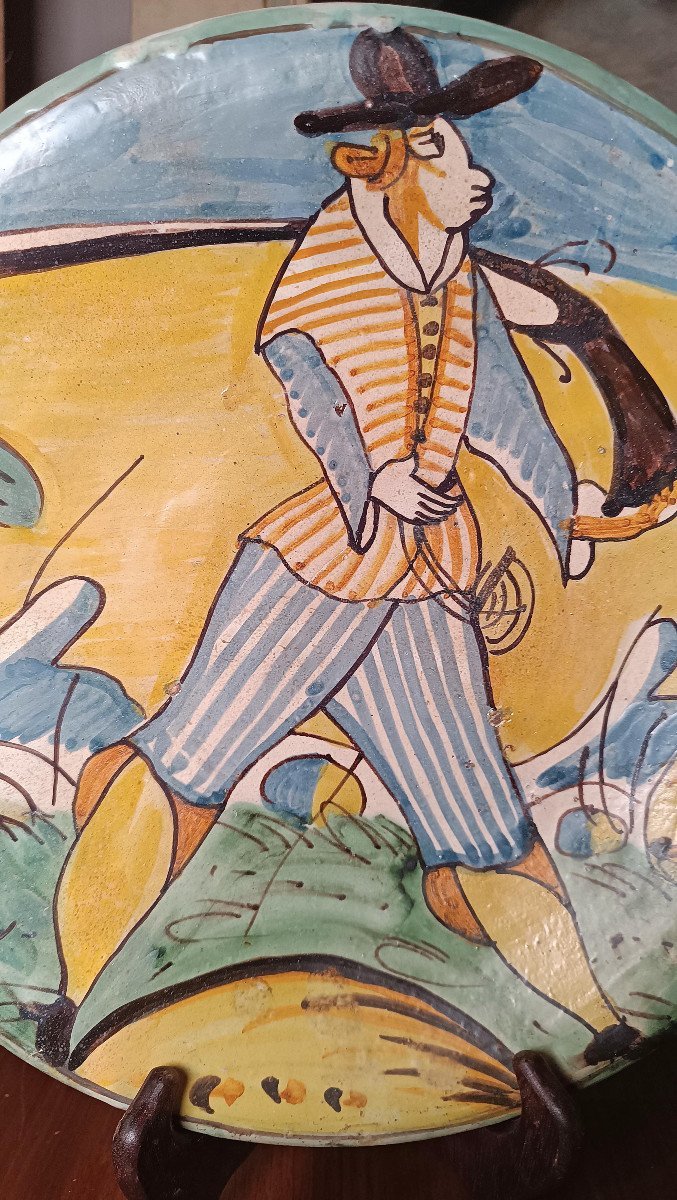 PIATTO IN MAIOLICA MONTELUPO XVII SECOLO-photo-1