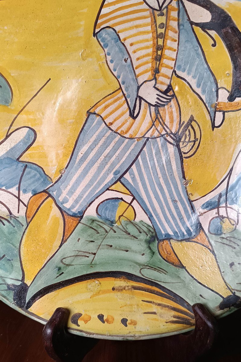 PIATTO IN MAIOLICA MONTELUPO XVII SECOLO-photo-2