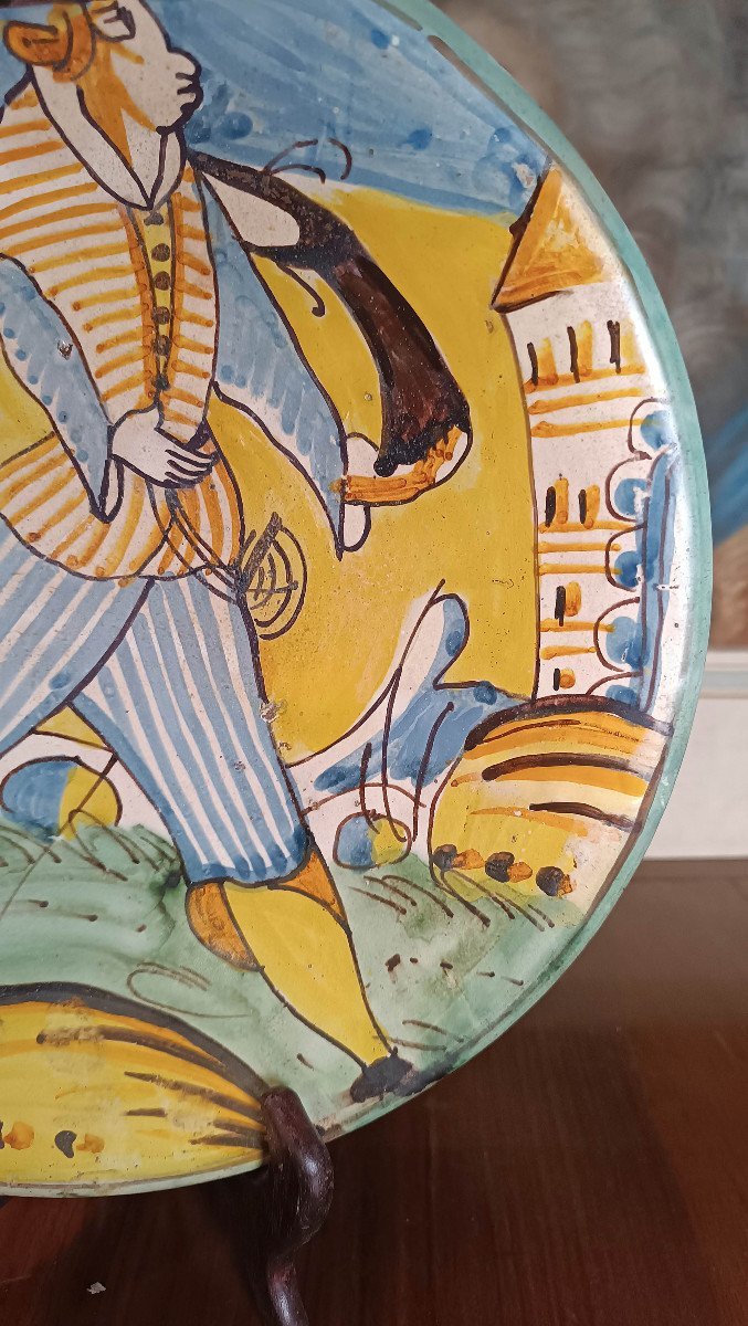 PIATTO IN MAIOLICA MONTELUPO XVII SECOLO-photo-4