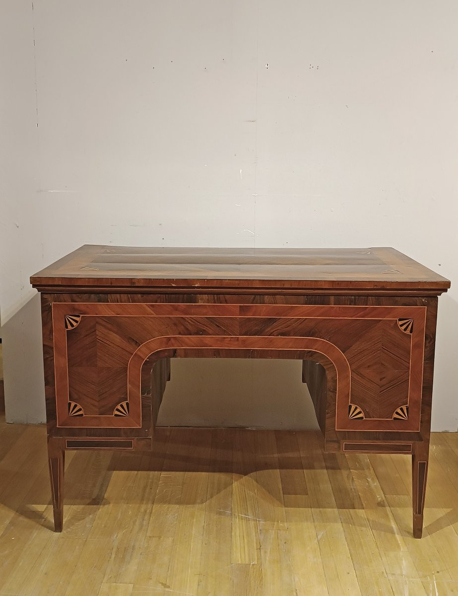 SCRITTOIO NEOCLASSICO CON INTARSI FINE DEL XVIII SECOLO -photo-4