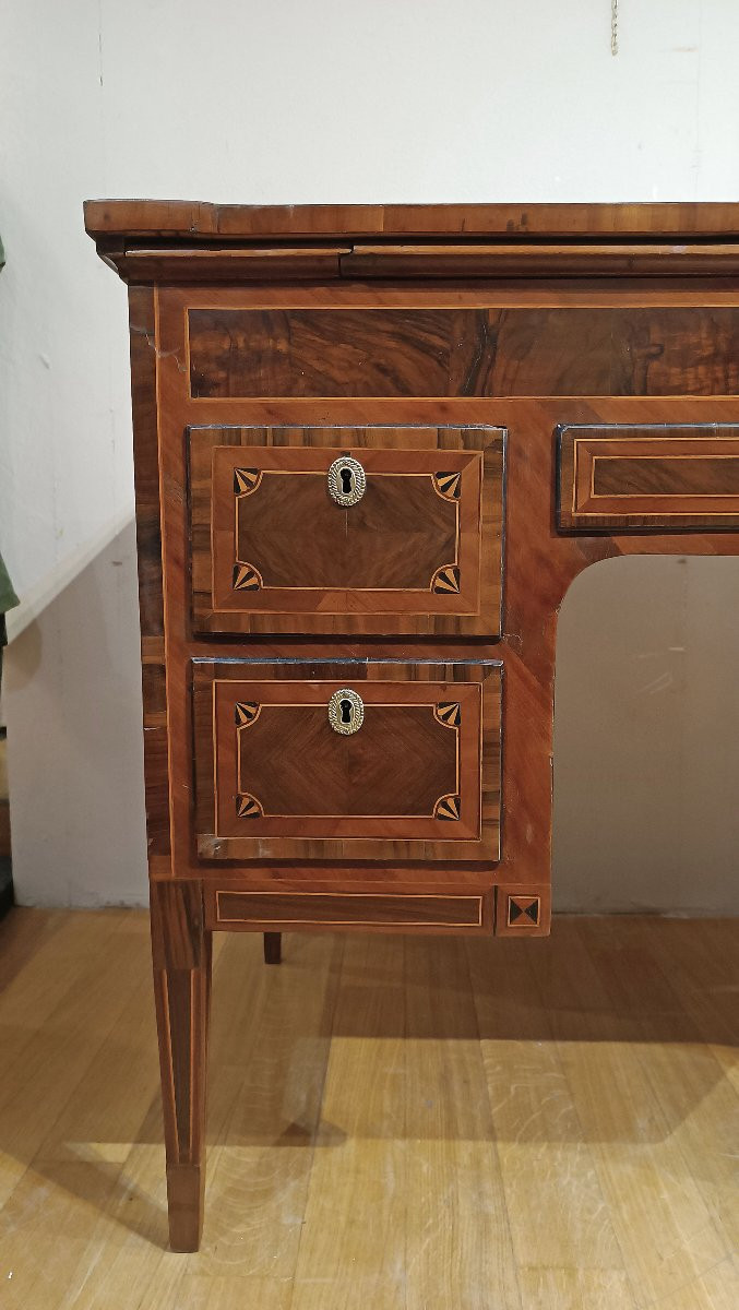 SCRITTOIO NEOCLASSICO CON INTARSI FINE DEL XVIII SECOLO -photo-3