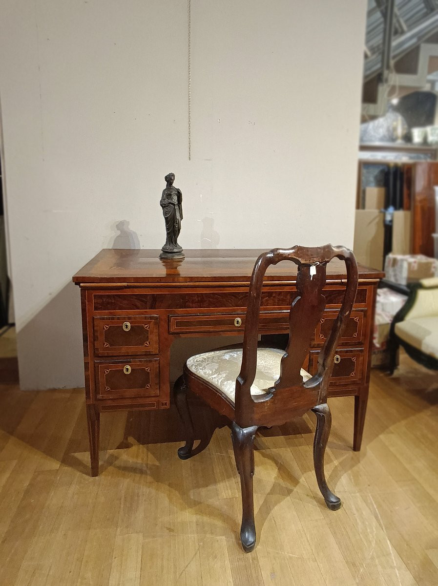 SCRITTOIO NEOCLASSICO CON INTARSI FINE DEL XVIII SECOLO -photo-6