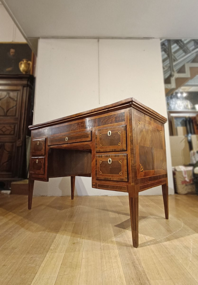 SCRITTOIO NEOCLASSICO CON INTARSI FINE DEL XVIII SECOLO -photo-7