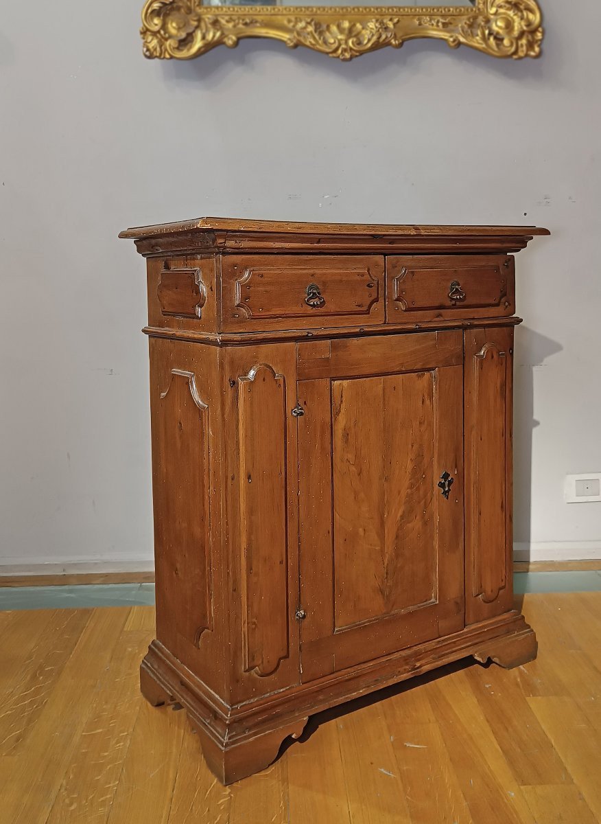 PICCOLA CREDENZA IN NOCE BIONDO PRIMI DEL XVII SECOLO -photo-1