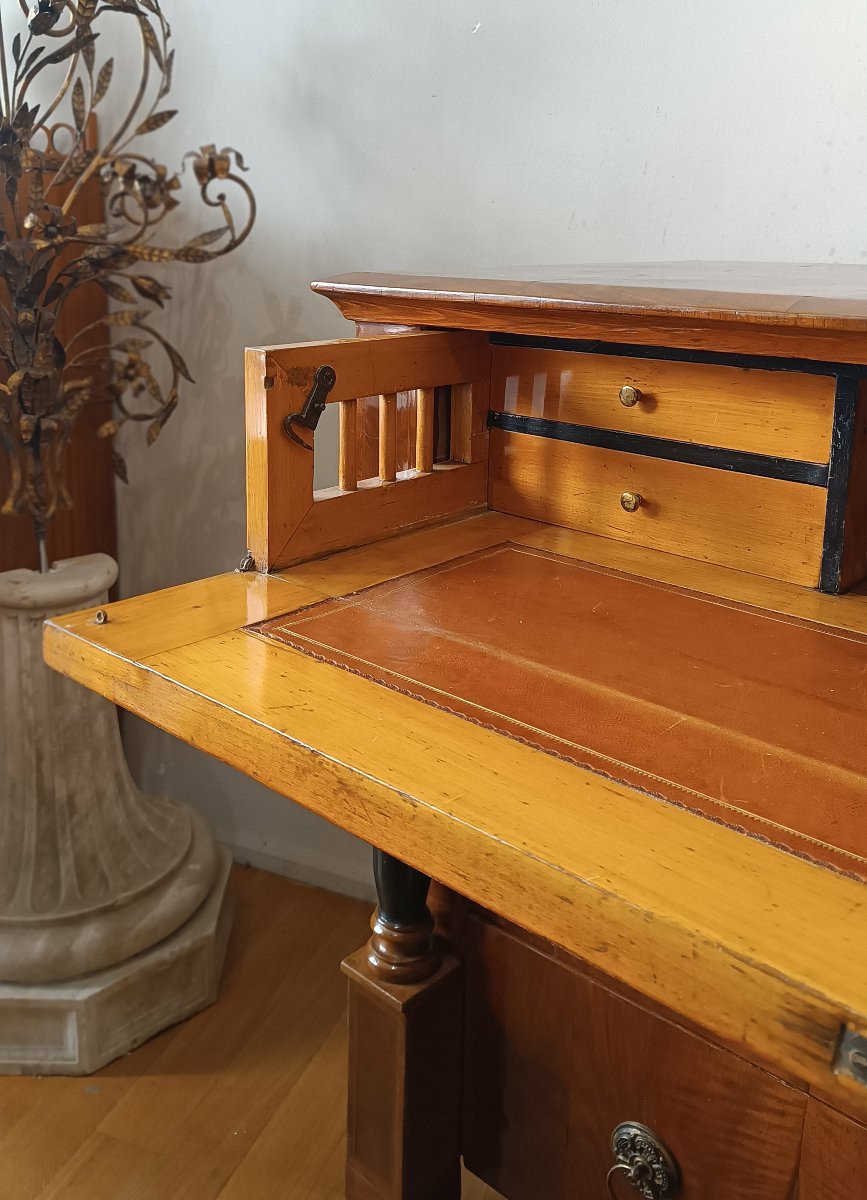 CASSETTONE CON SCRITTOIO A CALATOIA IMPERO FINE XVIII-INIZI XIX SECOLO-photo-7