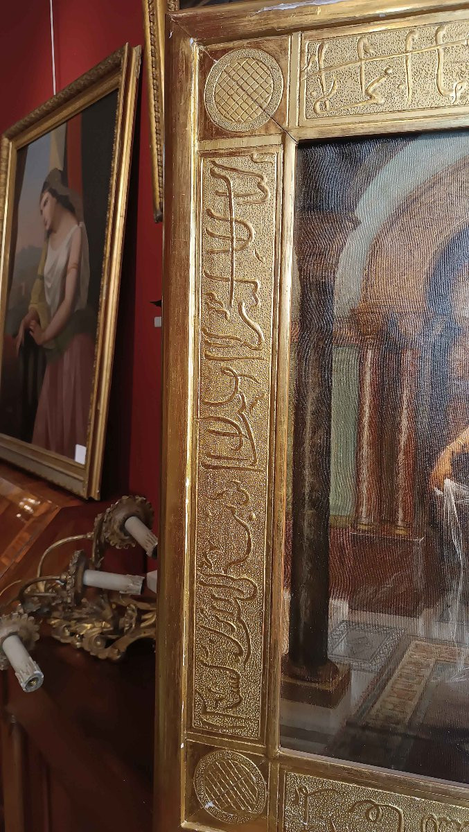 DIPINTO CON ODALISCA SECONDA META’ DEL XIX SECOLO -photo-5