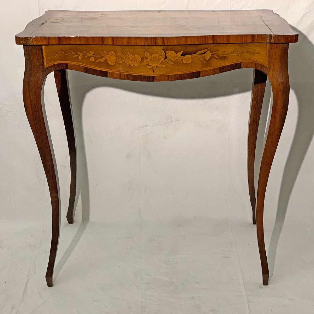 TAVOLINO INTARSIATO NAPOLEONE III META’ XIX SECOLO-photo-2