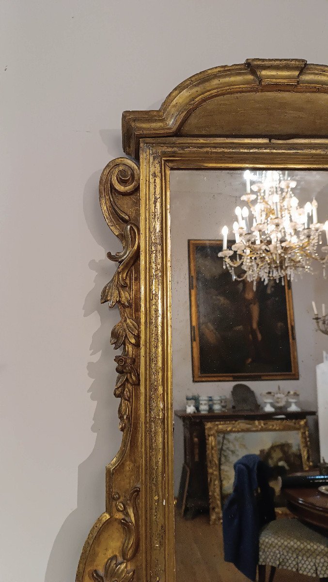 PICCOLA SPECCHIERA IN LEGNO DORATO SECONDA META’ XVIII SECOLO-photo-2