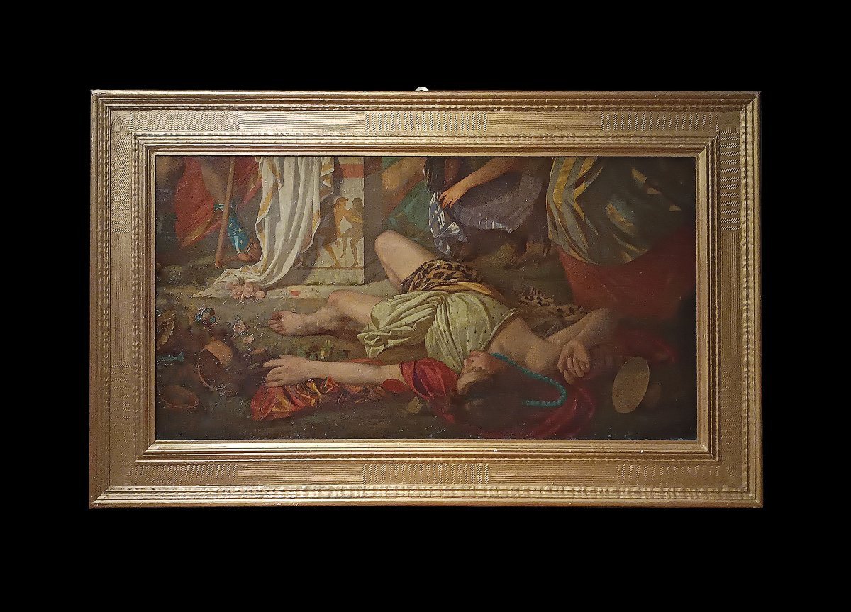 DIPINTO CON SCENA DI BACCANALE SECONDA META’ XVIII SECOLO -photo-2