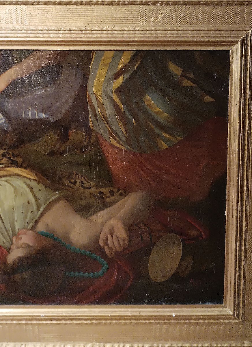 DIPINTO CON SCENA DI BACCANALE SECONDA META’ XVIII SECOLO -photo-2