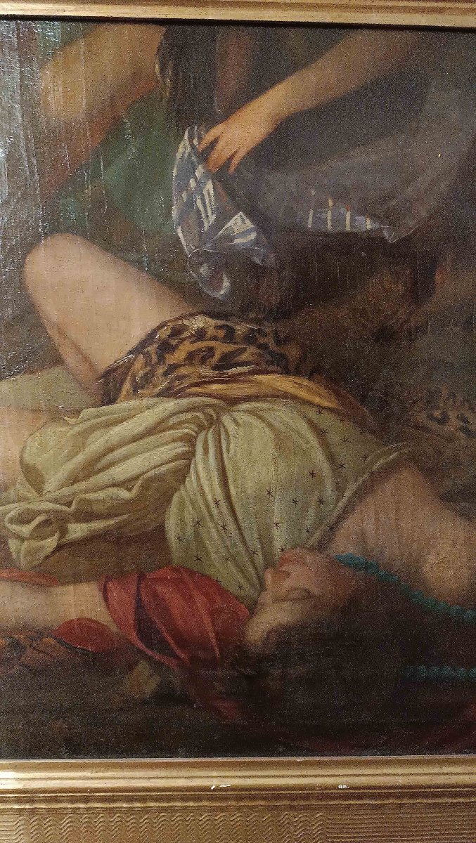 DIPINTO CON SCENA DI BACCANALE SECONDA META’ XVIII SECOLO -photo-3