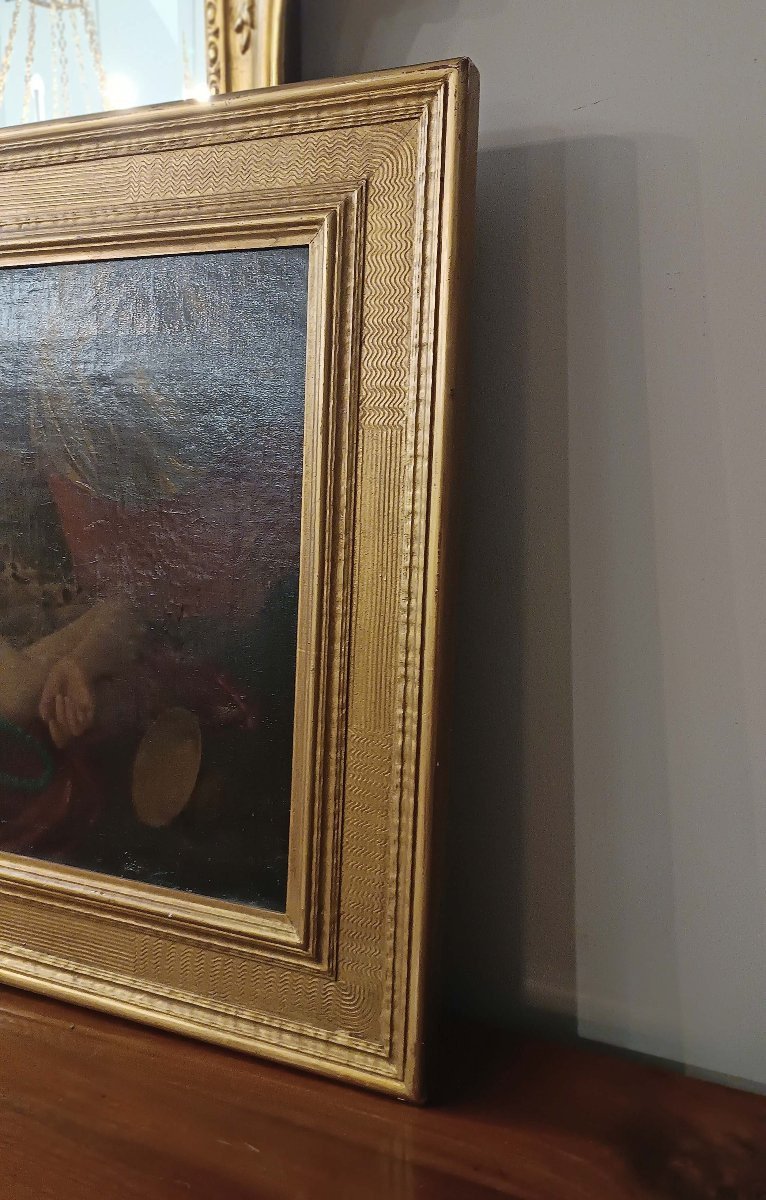 DIPINTO CON SCENA DI BACCANALE SECONDA META’ XVIII SECOLO -photo-5