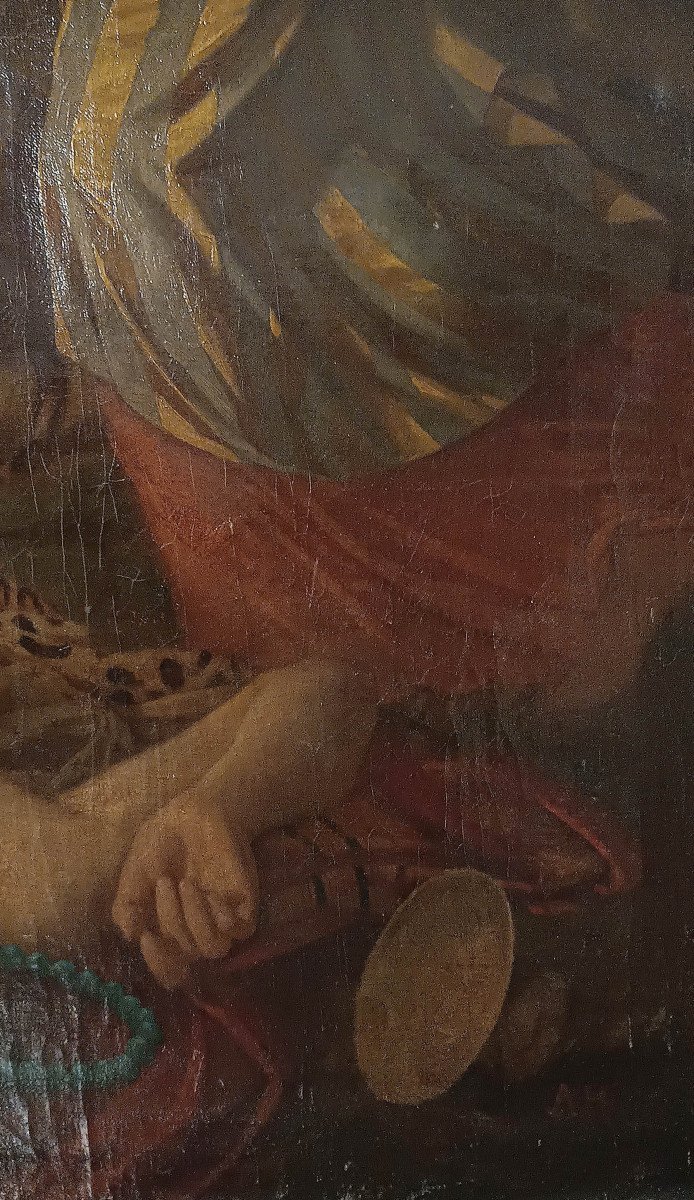 DIPINTO CON SCENA DI BACCANALE SECONDA META’ XVIII SECOLO -photo-8