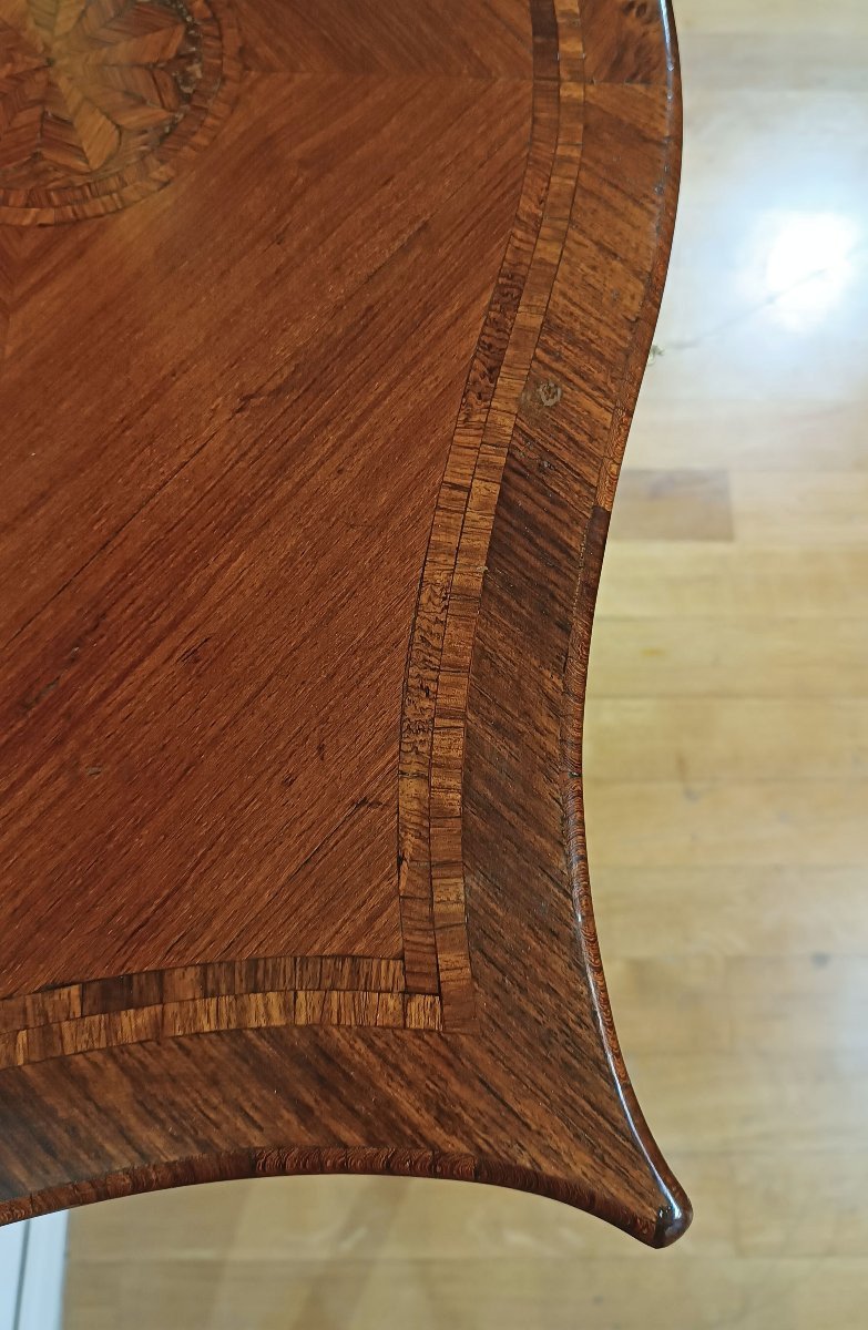 PICCOLA CREDENZA CON INTARSI META’ XVIII SECOLO-photo-8