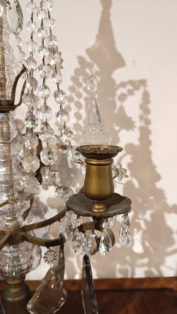 COPPIA DI GIRANDOLES IN STILE NEOCLASSICO META’ DEL XIX SECOLO -photo-2