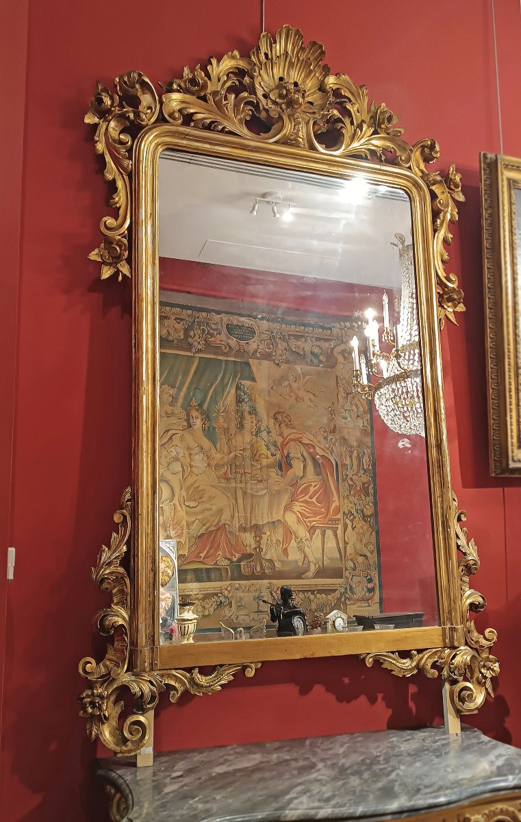 GRANDE SPECCHIERA DORATA LUIGI FILIPPO PRIMA META’ DEL XIX SECOLO-photo-4