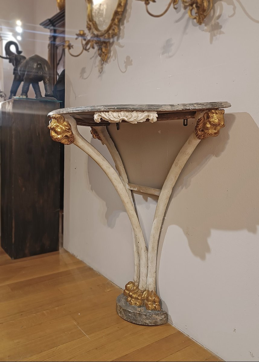 CONSOLLE IN LENGO DIPINTO SECONDA META’ XVIII SECOLO -photo-2