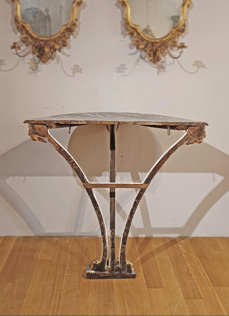 CONSOLLE IN LENGO DIPINTO SECONDA META’ XVIII SECOLO -photo-4