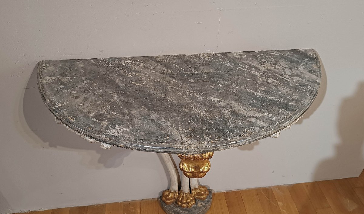 CONSOLLE IN LENGO DIPINTO SECONDA META’ XVIII SECOLO -photo-4