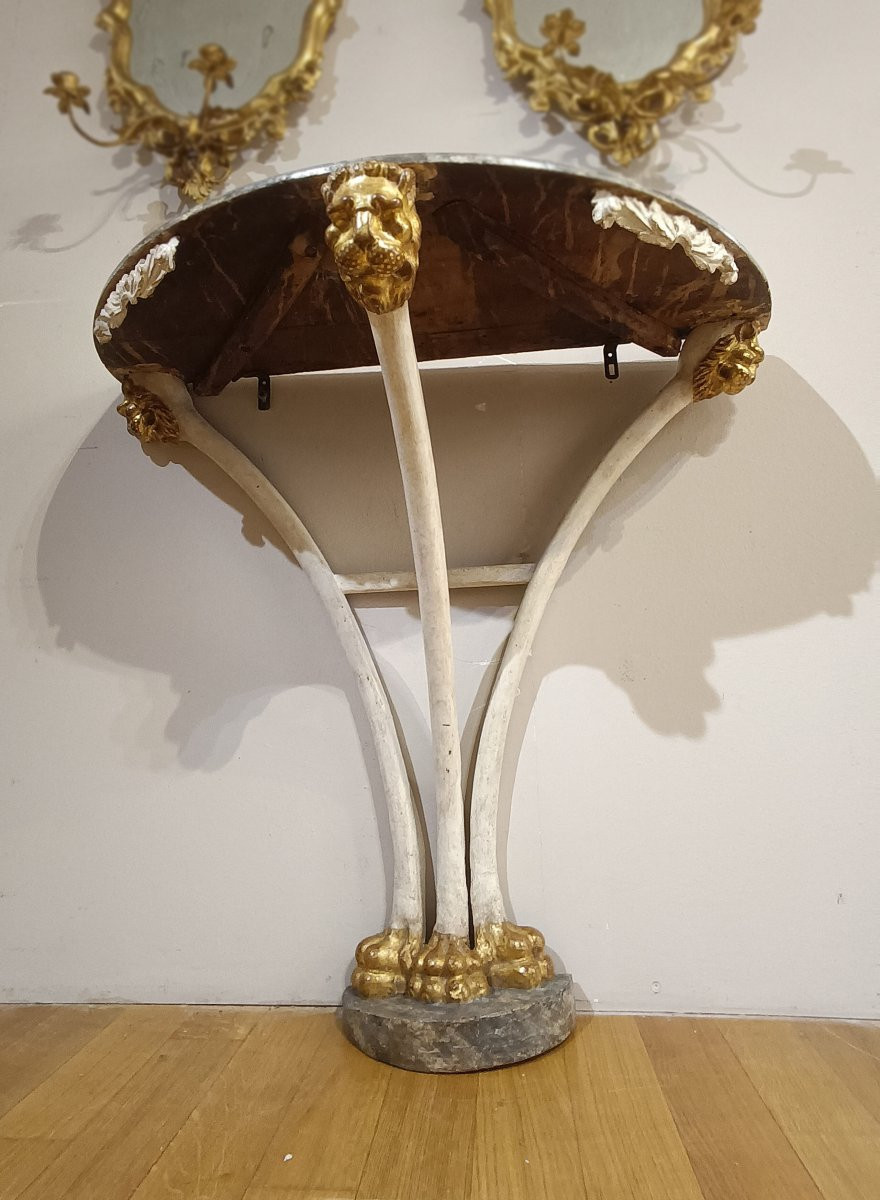 CONSOLLE IN LENGO DIPINTO SECONDA META’ XVIII SECOLO -photo-5