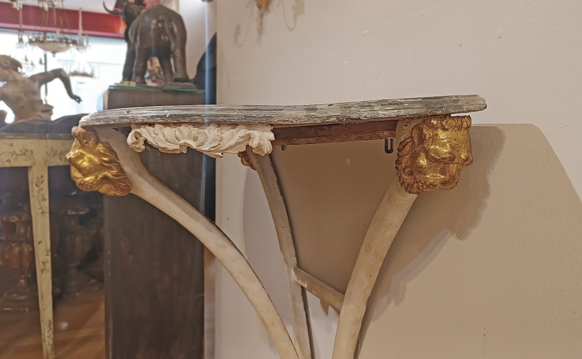 CONSOLLE IN LENGO DIPINTO SECONDA META’ XVIII SECOLO -photo-7