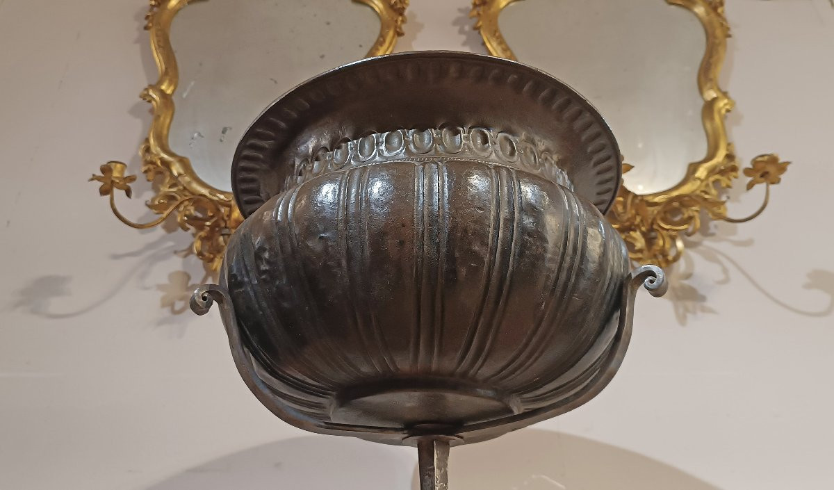 BACILE LAVAMANI CON SUPPORTO XVII SECOLO -photo-4