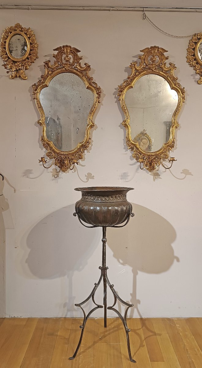 BACILE LAVAMANI CON SUPPORTO XVII SECOLO -photo-6