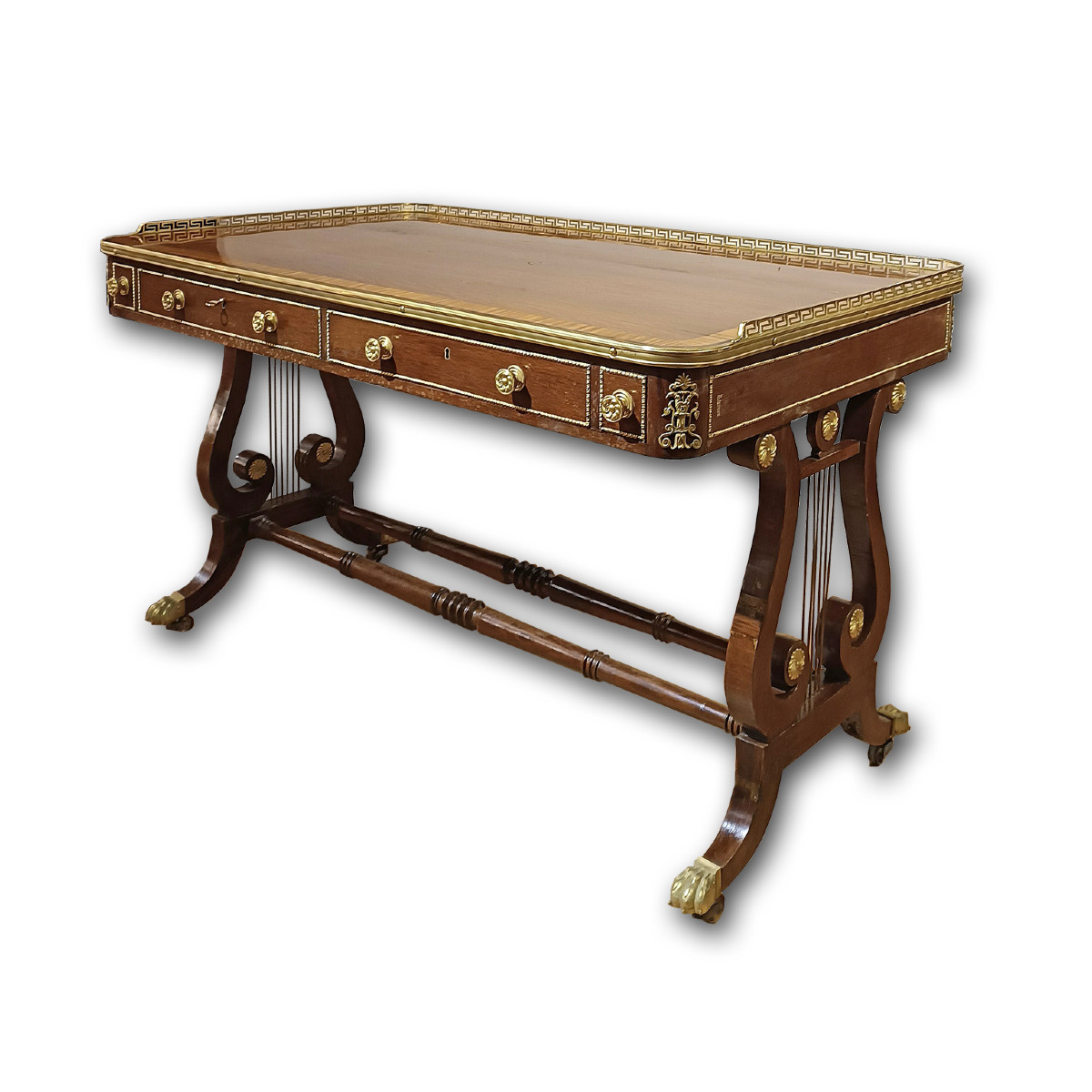 SCRITTOIO LASTRONATO NAPOLEONE III META’ XIX SECOLO