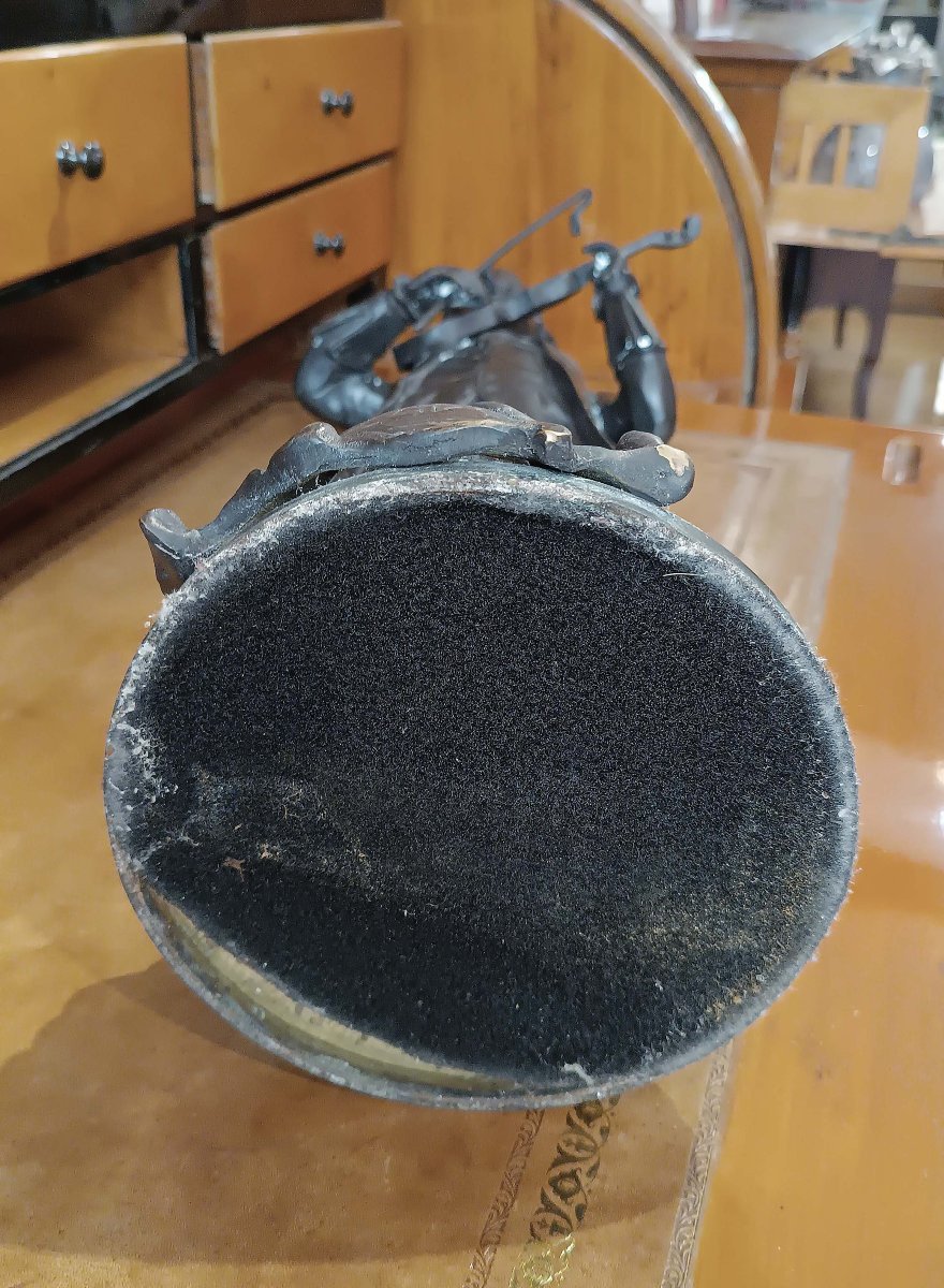 SCULTURA IN BRONZO RITRATTO DI MOZART FINE XIX SECOLO -photo-7