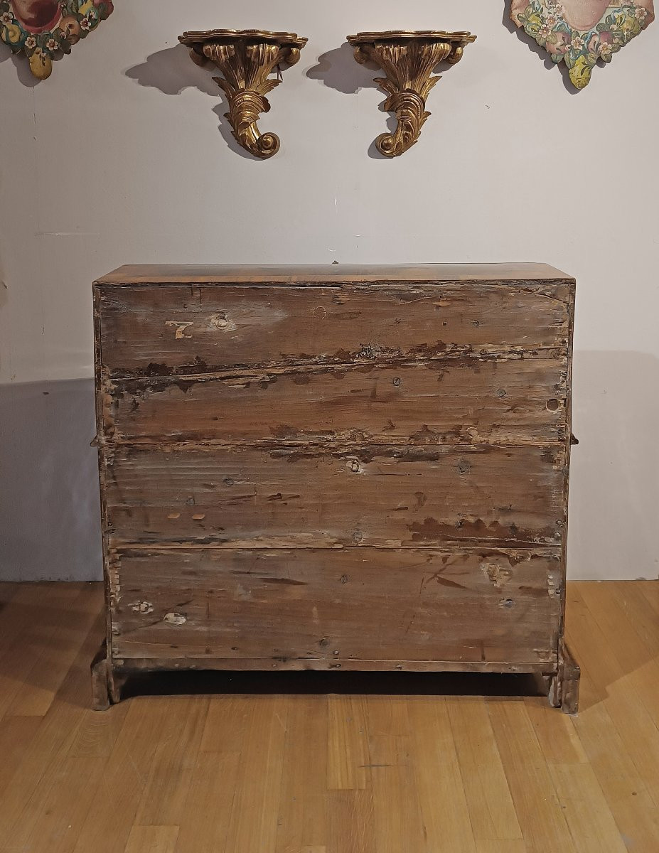 RIBALTA VENETA LASTRONATA IN NOCE PRIMA META’ XVIII SECOLO -photo-1