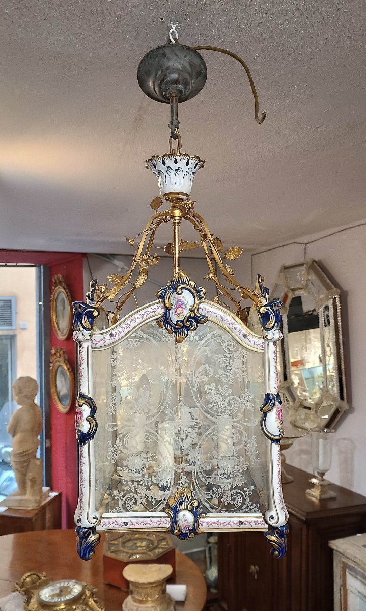 LANTERNA NAPOLEONE III META’ XIX SECOLO-photo-2