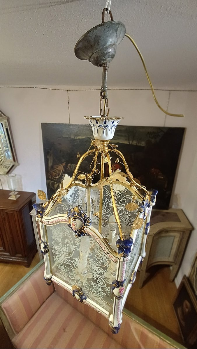 LANTERNA NAPOLEONE III META’ XIX SECOLO-photo-5