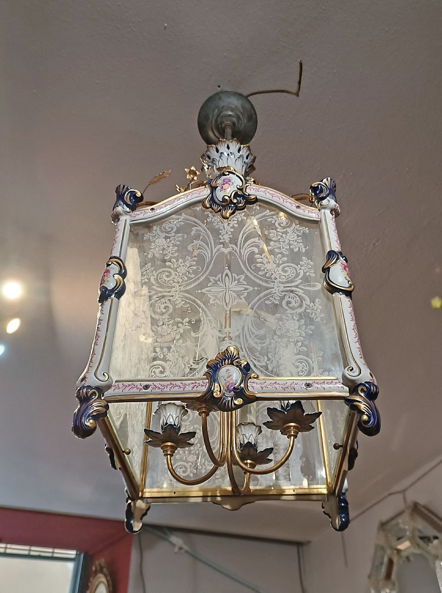 LANTERNA NAPOLEONE III META’ XIX SECOLO-photo-6