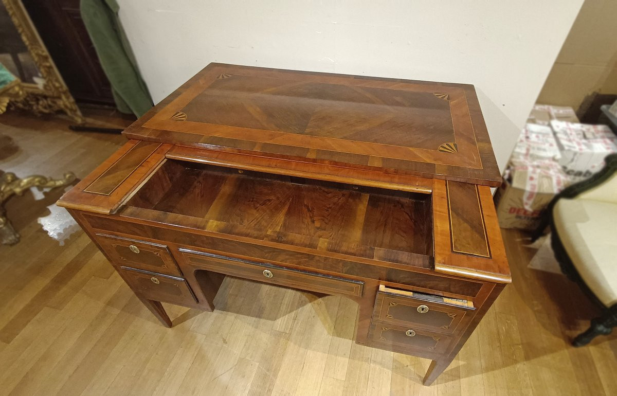 SCRITTOIO NEOCLASSICO CON INTARSI FINE DEL XVIII SECOLO -photo-1