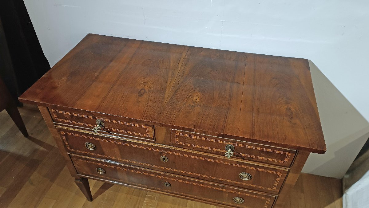 CASSETTONE IN PIUMA DI NOCE NEOCLASSICO SECONDA META’ XVIII SECOLO-photo-1