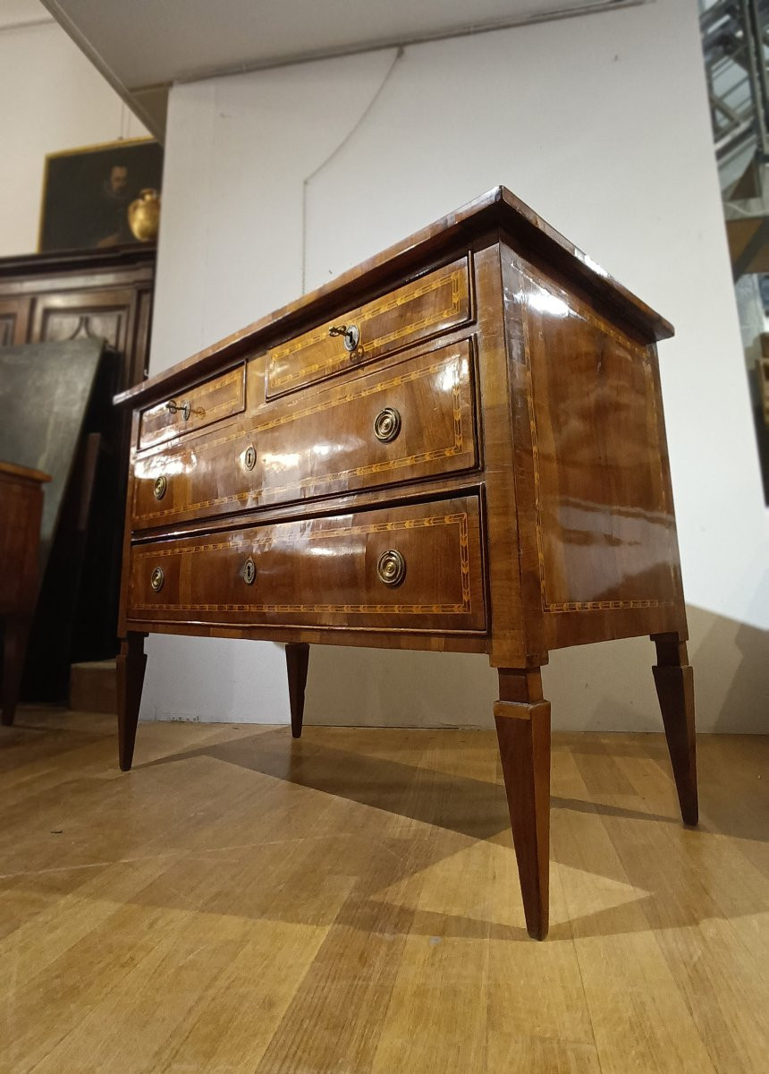 CASSETTONE IN PIUMA DI NOCE NEOCLASSICO SECONDA META’ XVIII SECOLO-photo-6