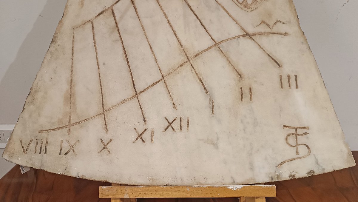 MERIDIANA IN MARMO PRIMO XIX SECOLO -photo-7