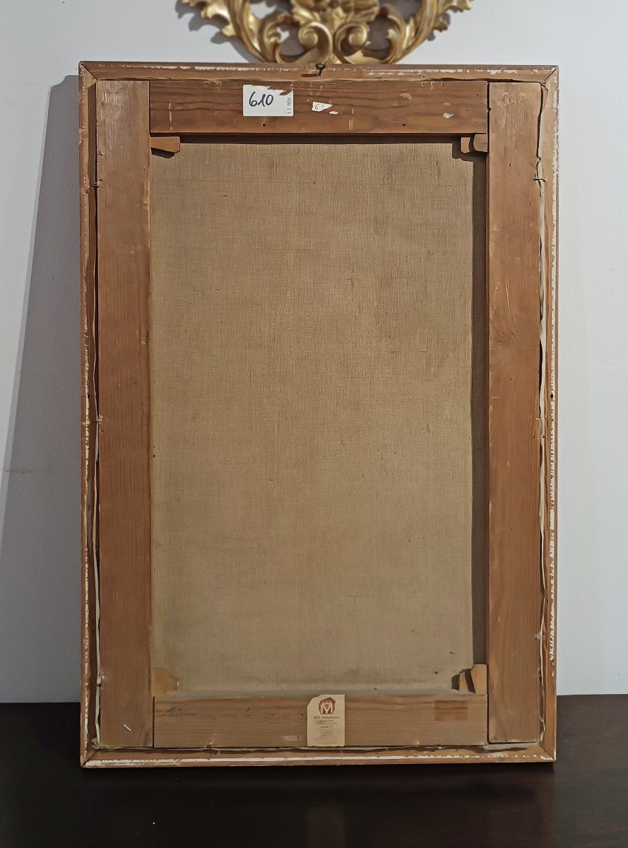 DIPINTO CON SCORCIO NAPOLETANO PRIMA META’ XIX SECOLO-photo-5