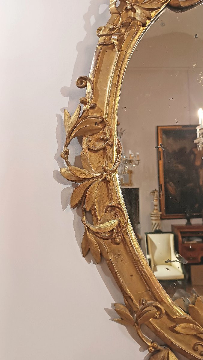 SPECCHIERA DORATA NEOCLASSICA FINE DEL XVIII SECOLO-photo-1