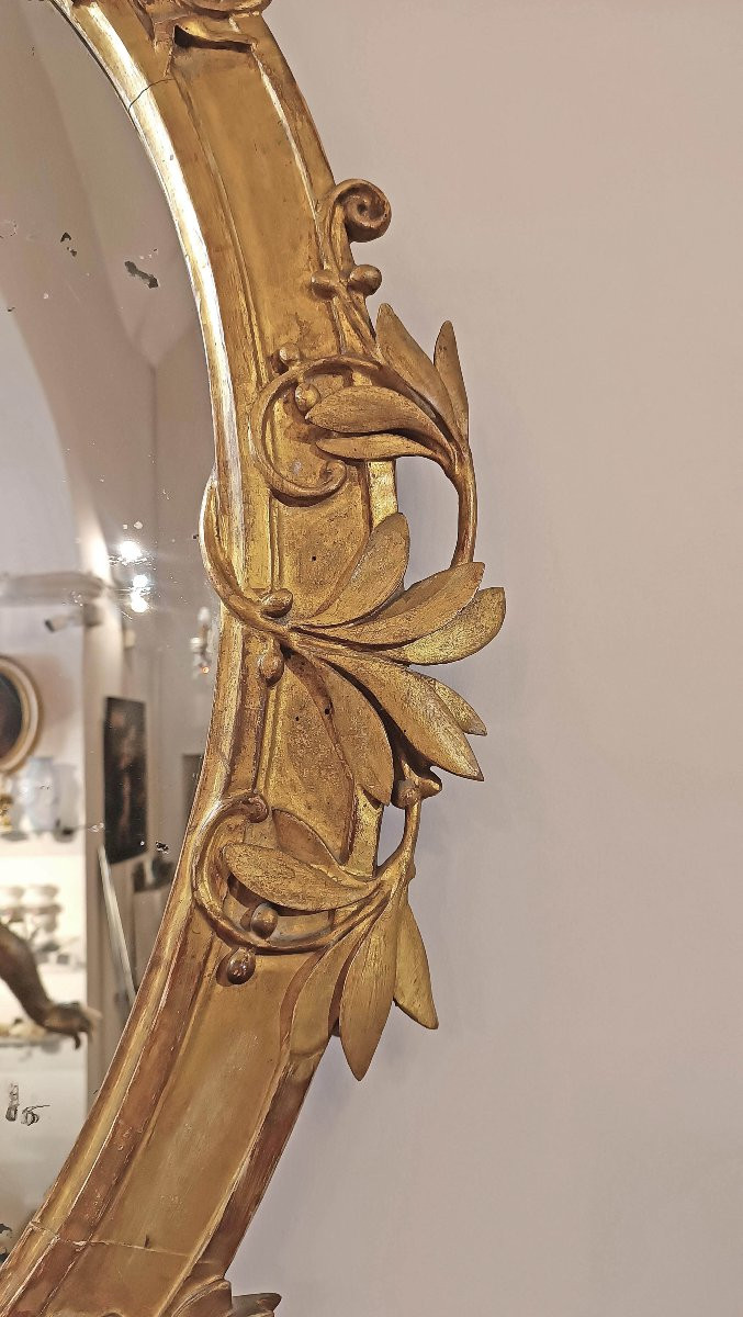 SPECCHIERA DORATA NEOCLASSICA FINE DEL XVIII SECOLO-photo-3