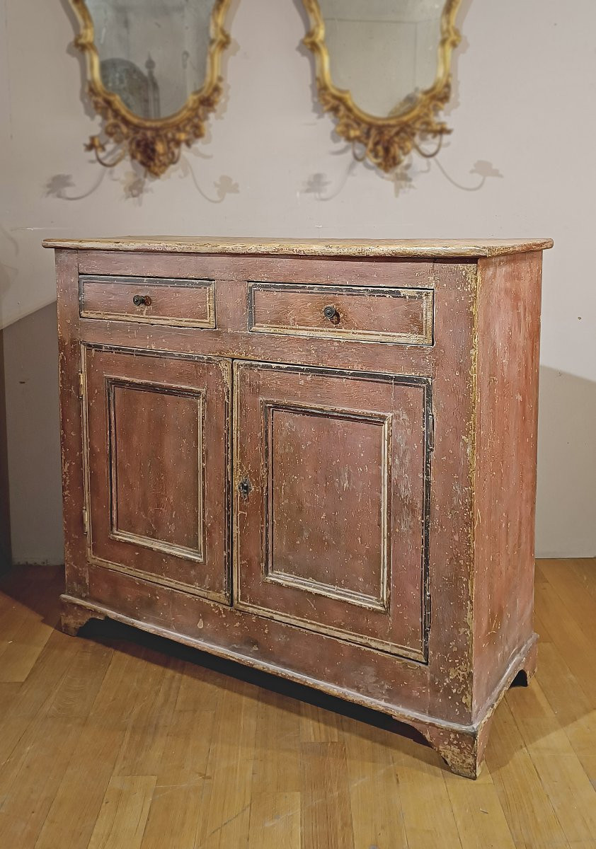 CREDENZA NEOCLASSICA DIPINTA FINE XVIII SECOLO -photo-3