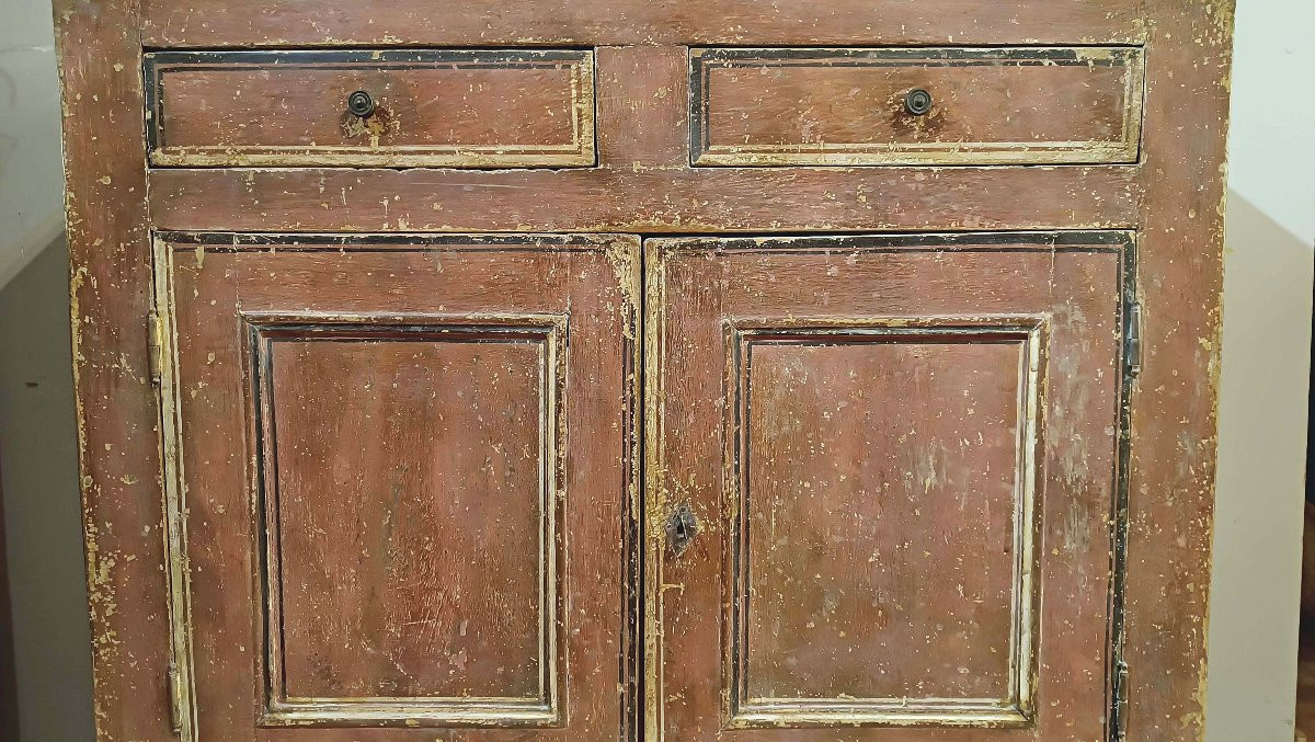 CREDENZA NEOCLASSICA DIPINTA FINE XVIII SECOLO -photo-1